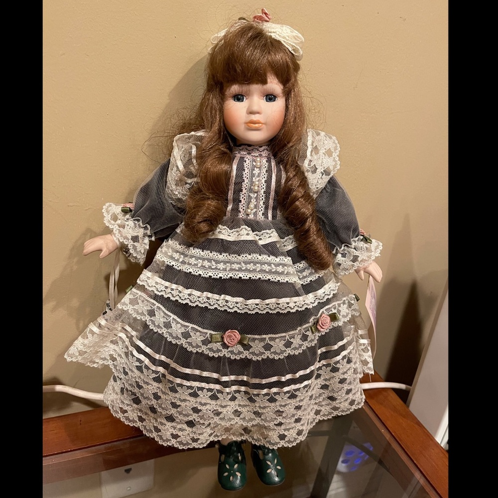 Porcelain collectible doll